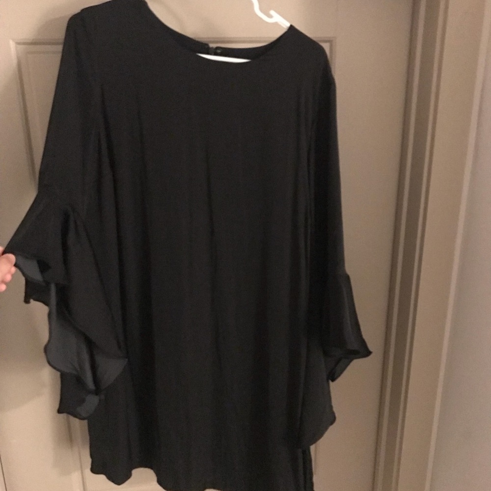 Black silk dress